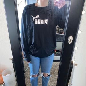 Men’s Puma size US S black long sleeve shirt